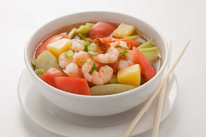 9. Hot and Sour Soup with Prawn
