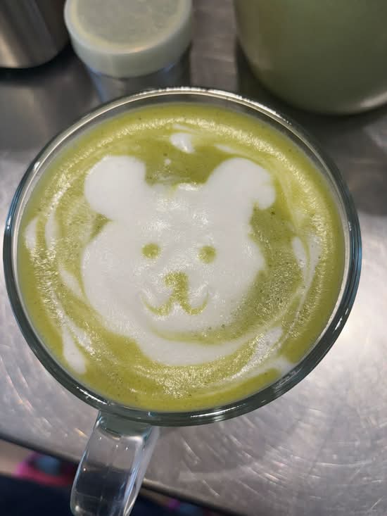 Hot Matcha latte