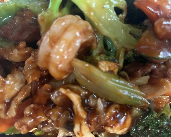 H13. Triple Delight with Garlic Sauce