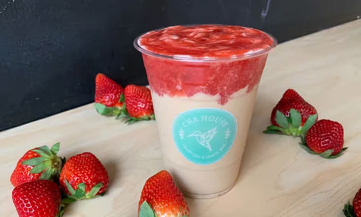 Strawberry Matcha Milk