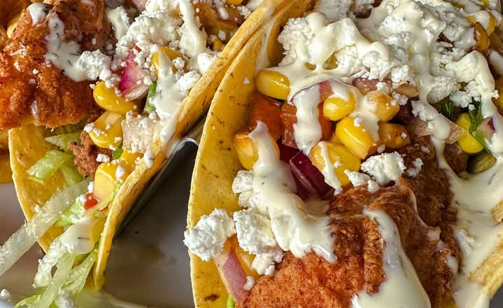 Fried Chicken Tacos - The Flourless Pot