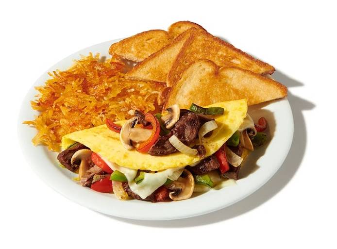 Philly Cheesesteak Omelette