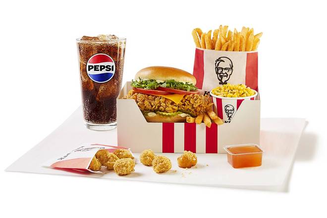 Deluxe Famous Chicken Sandwich Box Meal