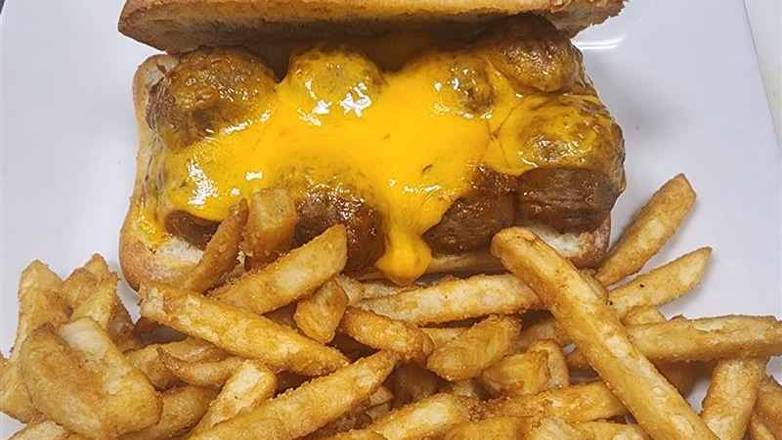 BBQ Meatball Sandwich