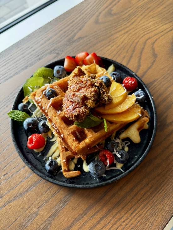 Chicken and waffles