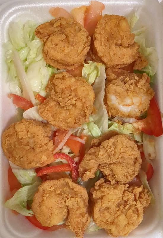 Fried Shrimp Salad