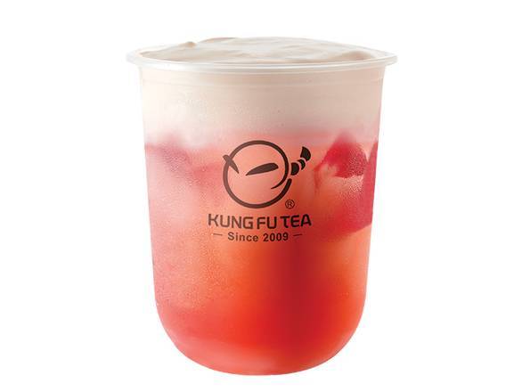 F8. Thé oolong rose /mousse au fromage / Cheese Milk Foam Rose Oolong Tea