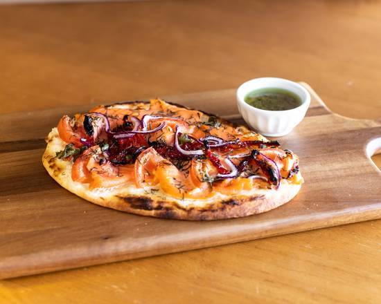 Flatbread Smoked Salmon Sandwich