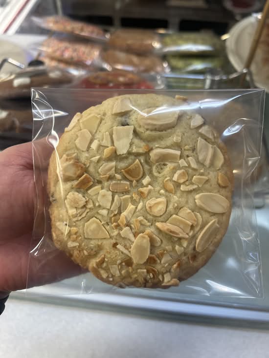 Almond chocolate chip cookie