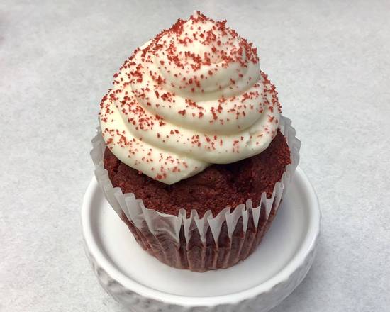 Jumbo red velvet cupcake