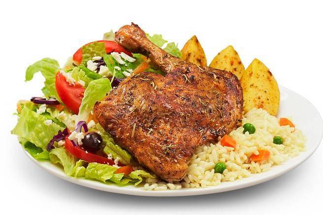 Roast Chicken Leg Meal