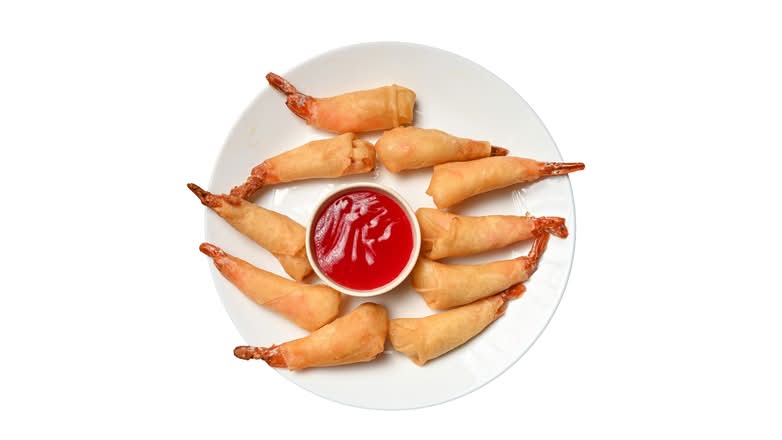 22. Rouleaux Aux Crevettes / 22. Shrimp Rolls