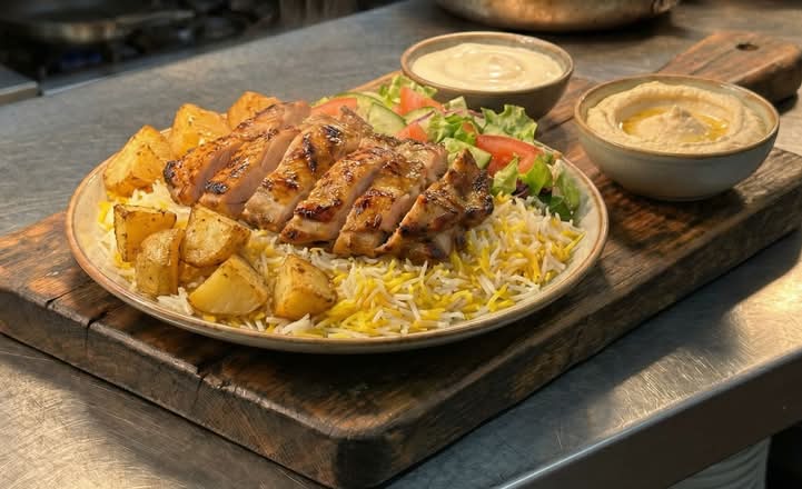 Grilled Chicken Thighs Plate