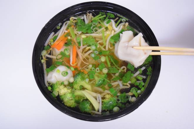 Soupe Repas Wonton Maison / Homemade Wonton Soup Meal