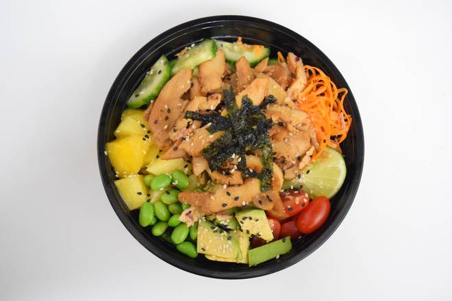 Bol Poké Poulet Grillé Ananas / Pineapple Grilled Chicken Poke Bowl