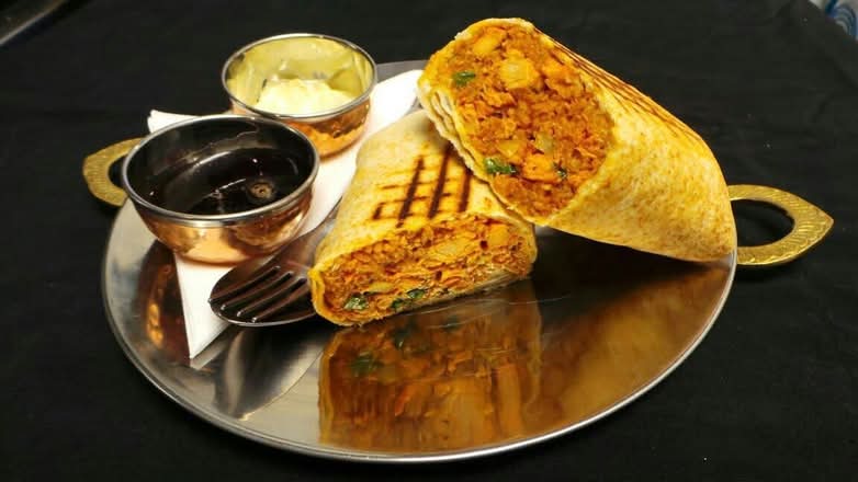 Grilled Butter Chicken Wrap