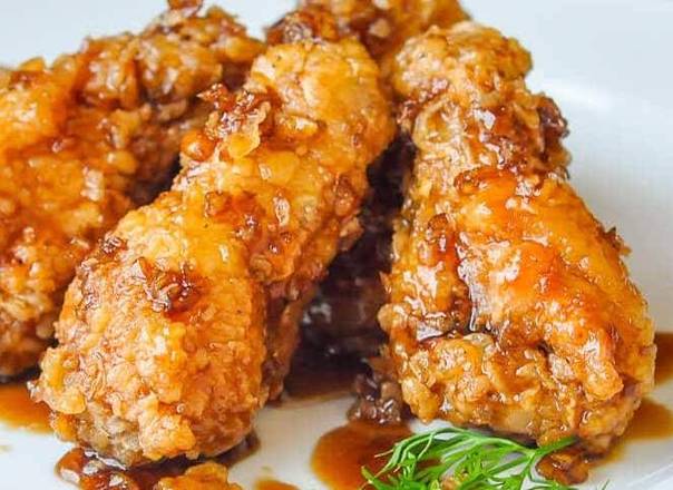 Honey Mustard Chicken Wings (8 pcs)