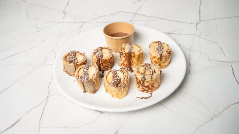 Banane / Banana sushi crepe