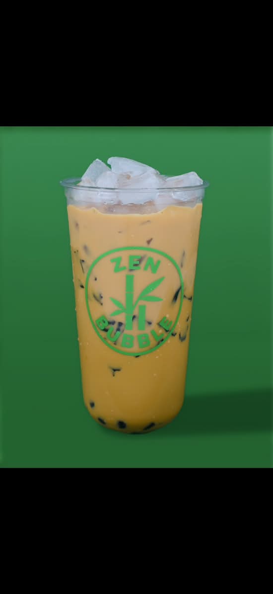 Thé au Lait Mangue et Boba et Jelly