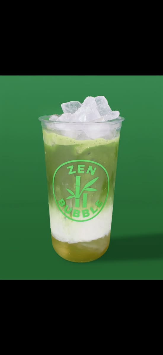Matcha Latté à la mangue
