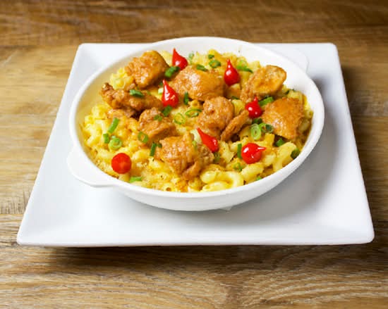 Crispy Buffalo Chicken Mac & Cheese