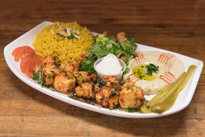 Plat shish tawook plate