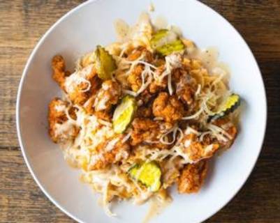 Fried Chicken Mac n' Cheese