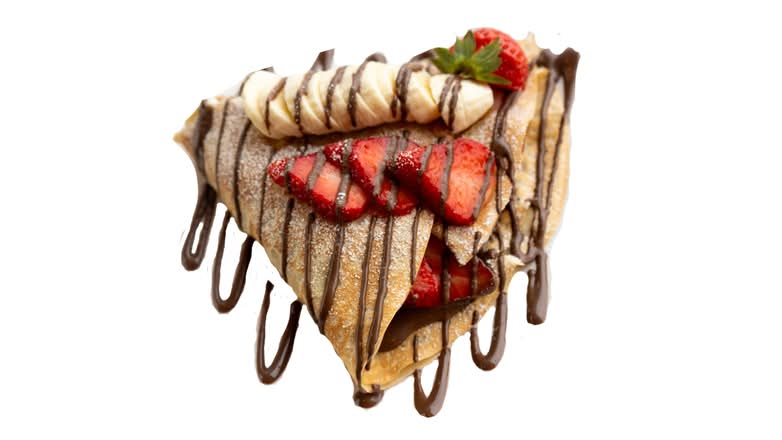 Nutella Strawberry Banana Crepe