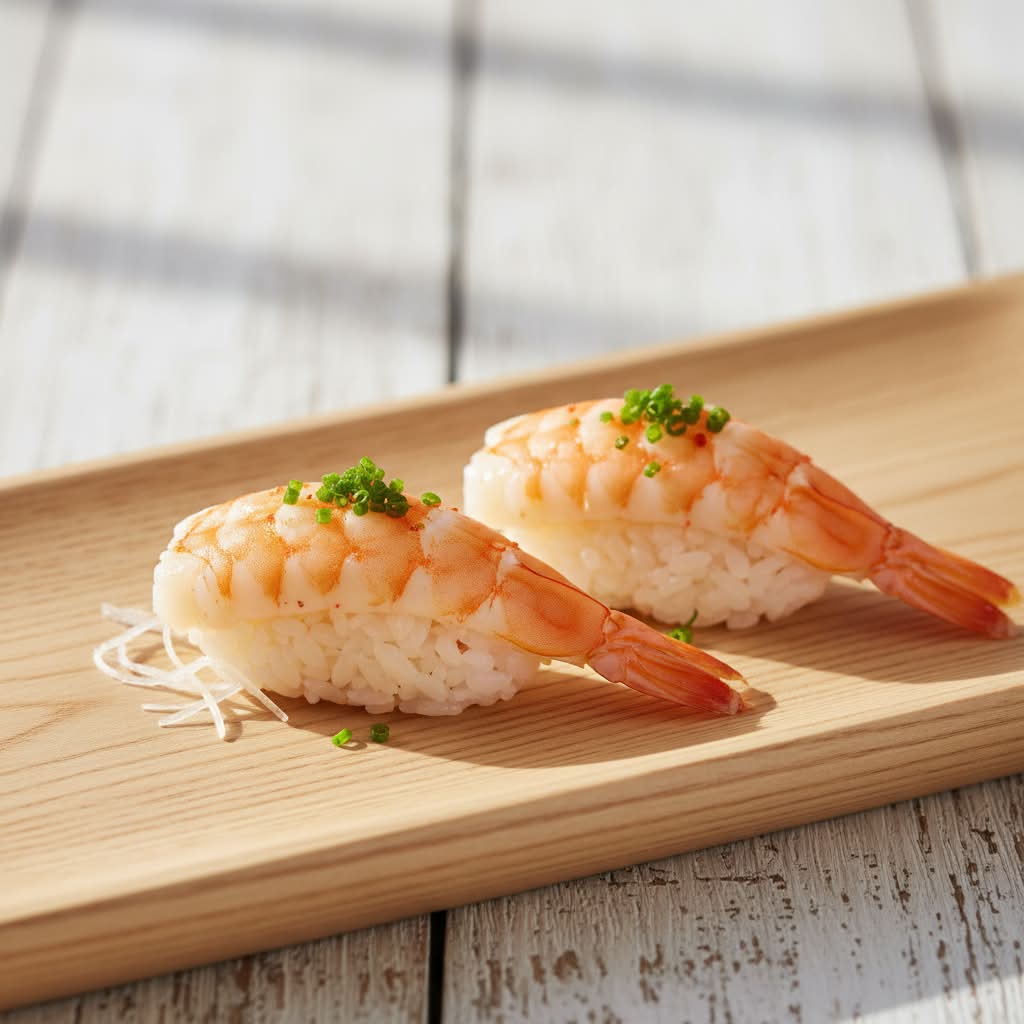 604 Ebi Nigiri (2 pieces)
