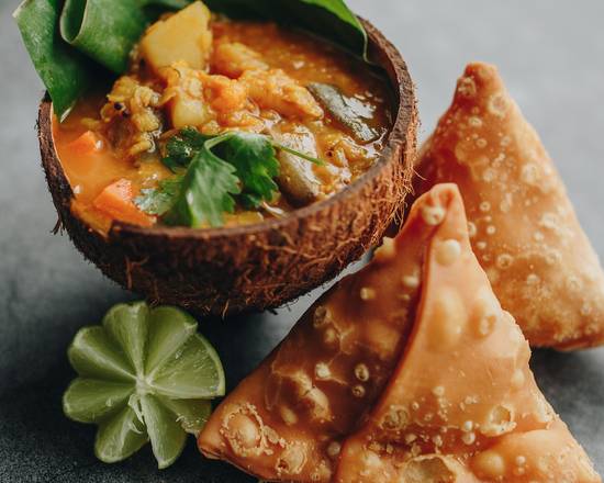 Saffron's Vegetarian Sambar Soup + NAAN