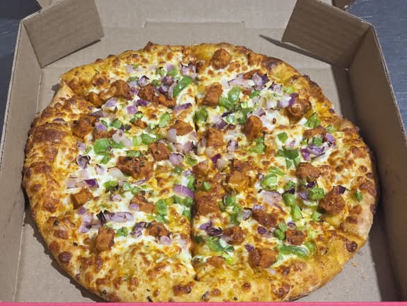 Achaari Chaap Pizza