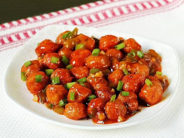 Soya manchurian plate with gravy