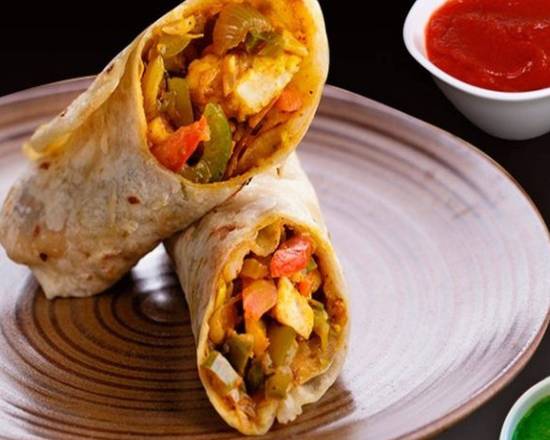 Paneer tikka roll