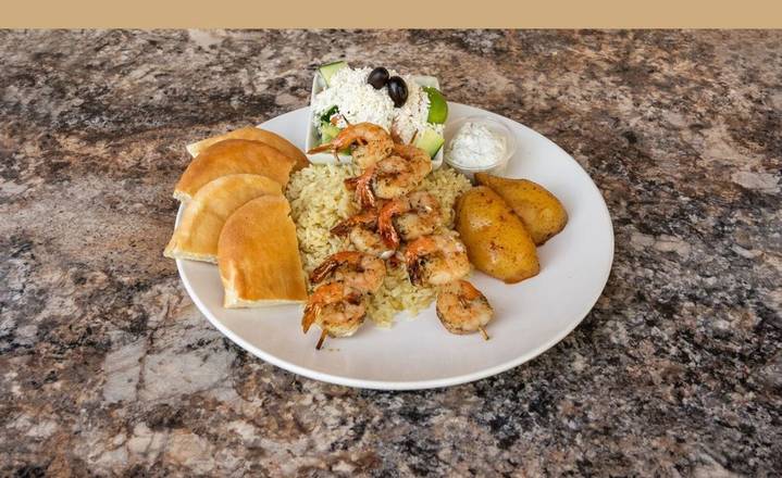 Prawn Souvlaki (2 Skewers)