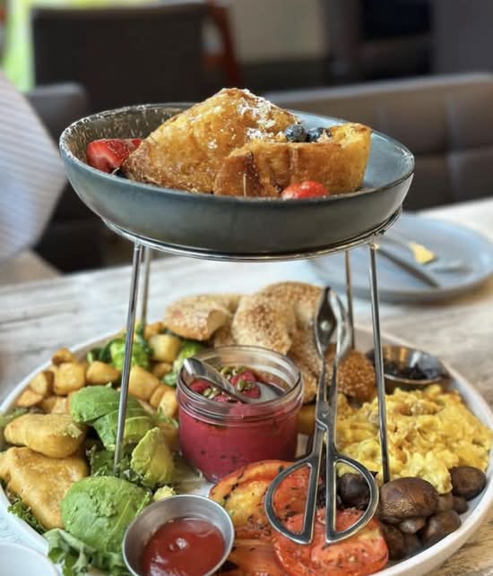 Plant-Based Brunch Tower (Serves Two People)