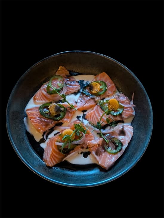 Smoked Salmon Crudo