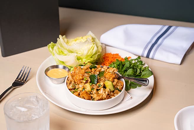 Cashew Chicken Lettuce Wraps