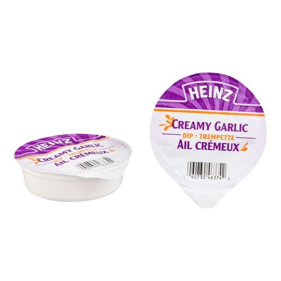 Creamy Garlic Dip Cup