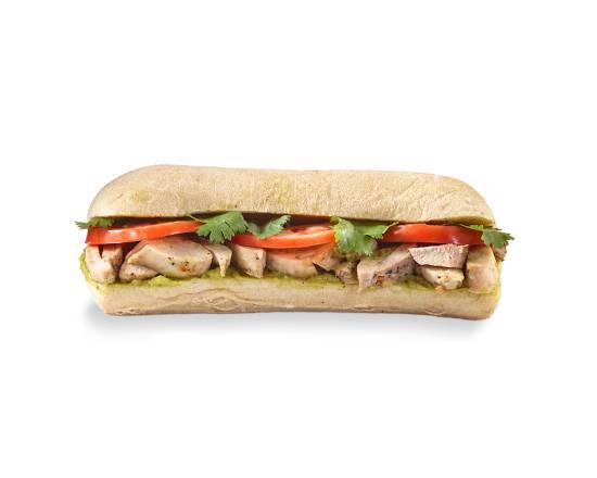 Sandwich au poulet, guacamole et coriandre / Chicken, Guacamole & Coriander Sandwich