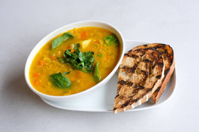 RED LENTIL & GREENS SOUP BOWL (12 FL OZ) (GF*,NF,V)