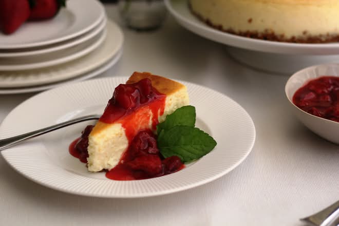 Gâteau au fromage aux Fraise / Strawberry Cheesecake