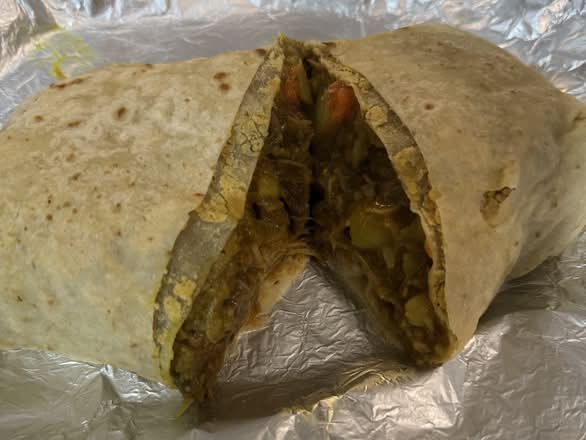 Curry Goat Roti