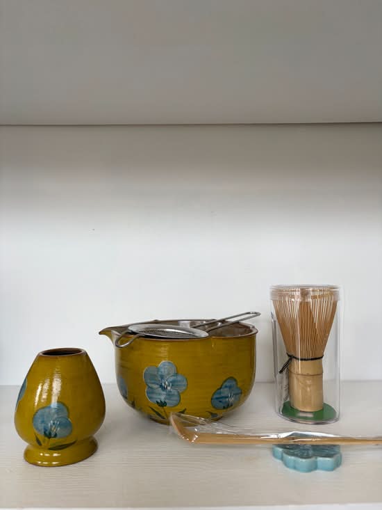 8 pcs Hand Painted Ceramic Matcha Bowl