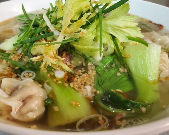 15. Wonton with Egg Noodle Soup