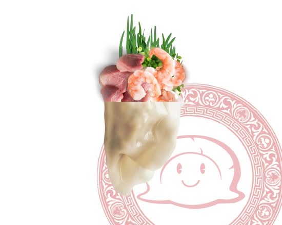 9. Tiger Shrimp, Pork & Leek / Crevettes Tigrées, Porc et Poireau