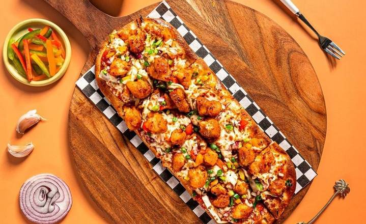 Chilli Garlic Chicken Flatbread