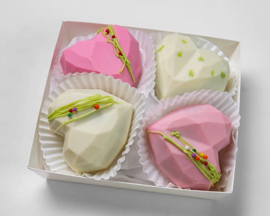 Coeurs Chocolat pistache kunafa hearts