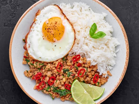 Griddled Thai Basil Ground Pork (large)