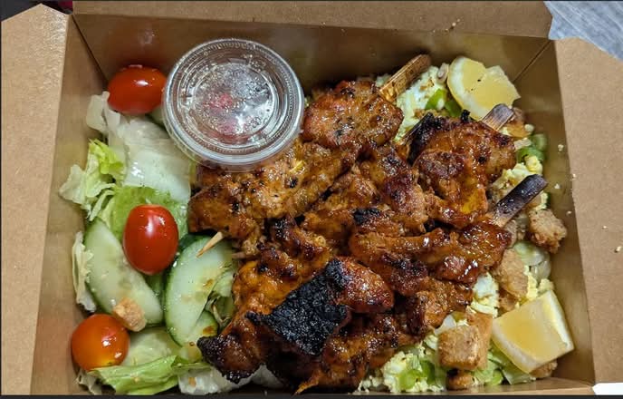 Classic Filipino Pork BBQ (4pcs) and Palabok Combo