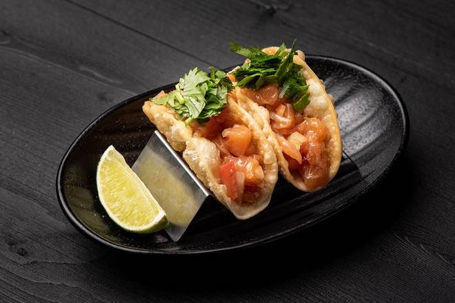 Salmon Poke Tacos* (2 pcs)